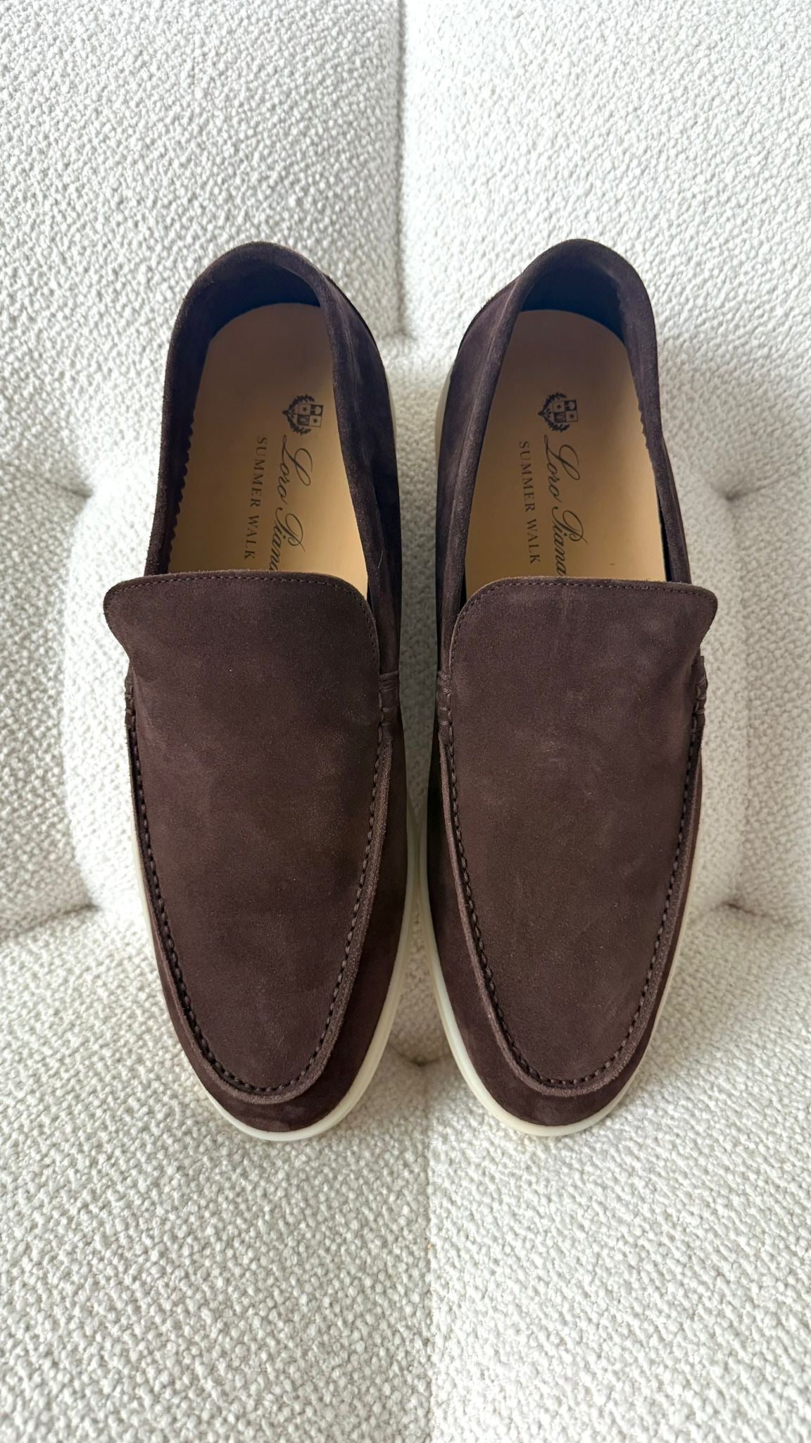 Loro Piana Summer Walk Loafer Suede Chocolate