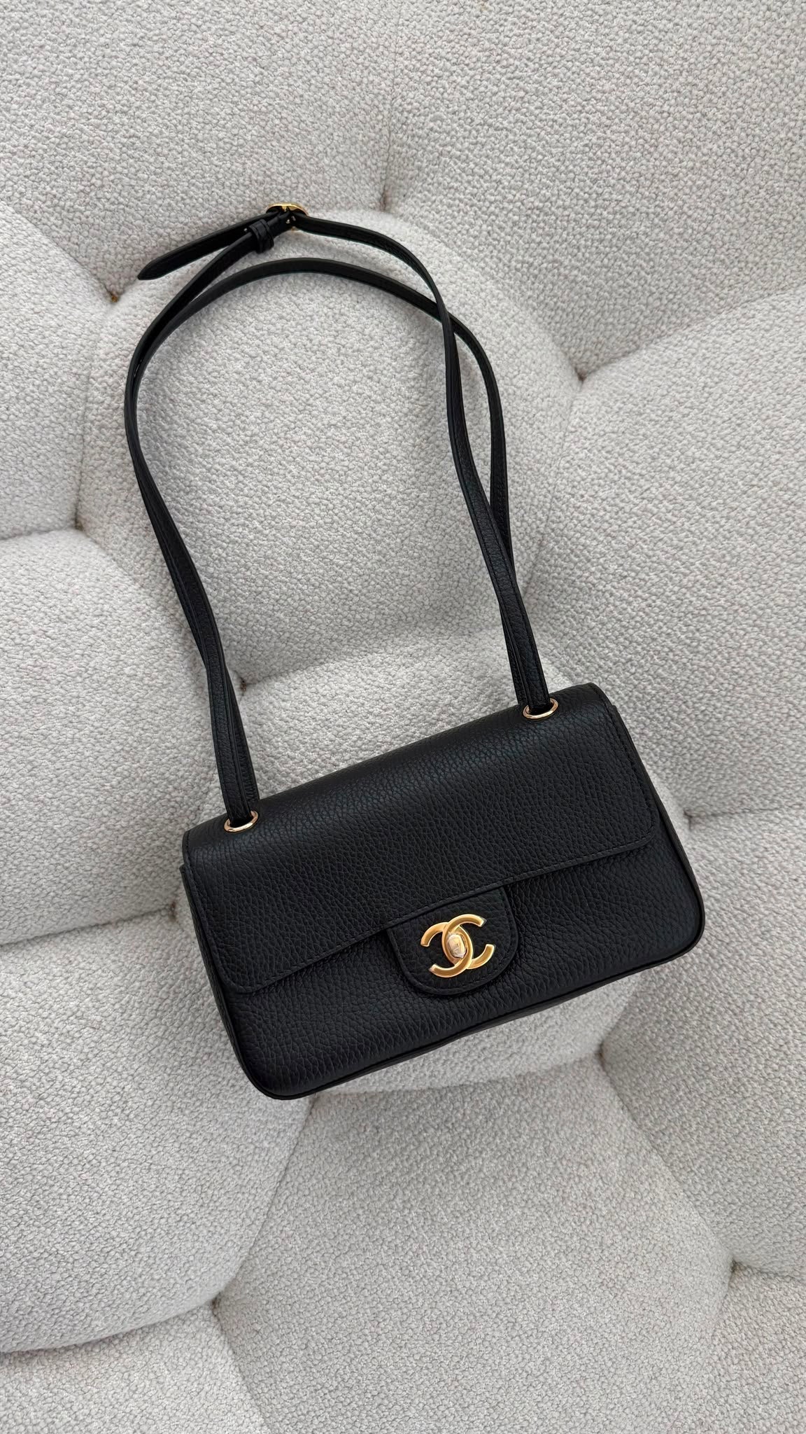 Chanel Autumn-Winter 2026 Pre-Collection Mini Flap Bag Grained Calfskin & Gold-Tone Metal