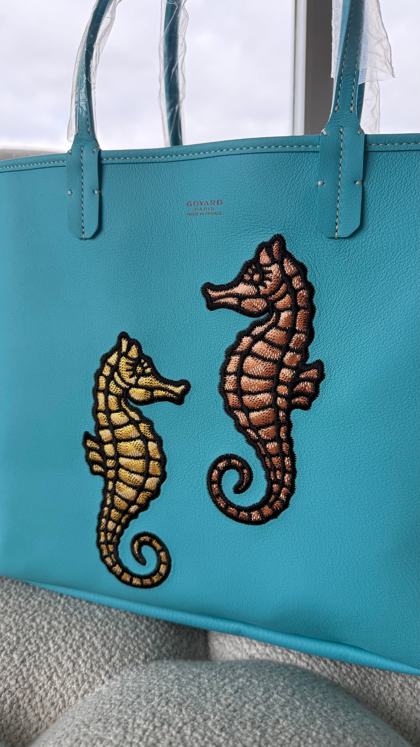 Goyard Anjou PM Bag Seahorse Turquoise