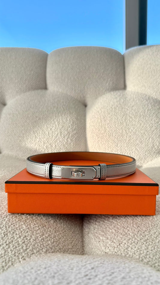 Hermès Kelly Belt Chèvre Chamkilight PHW