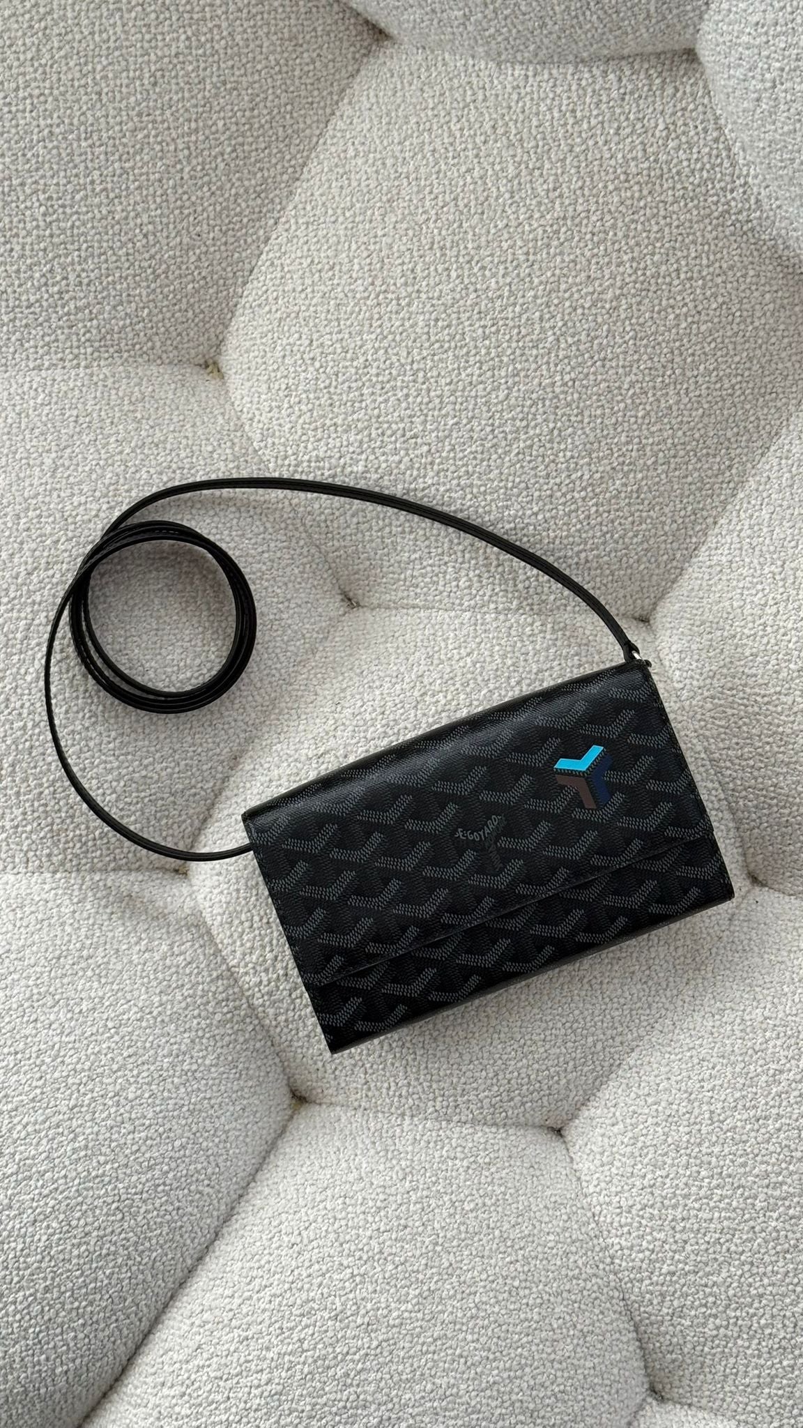 Goyard Varenne Continental Wallet Jet Black