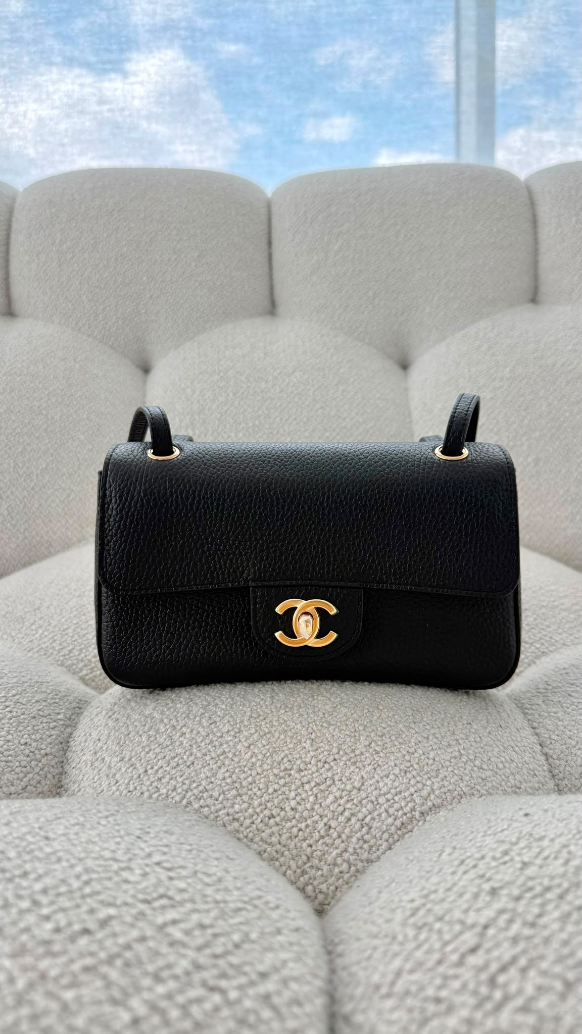 Chanel Autumn-Winter 2026 Pre-Collection Mini Flap Bag Grained Calfskin & Gold-Tone Metal