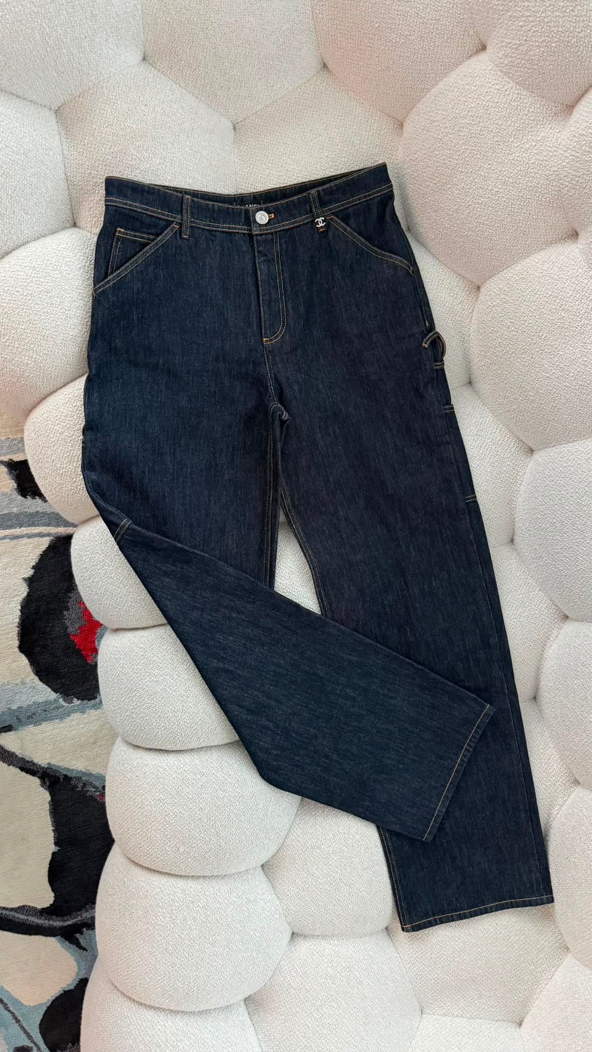 Chanel Pre-Collection Autumn Winter 2026 Jeans Washed Denim Dark Blue