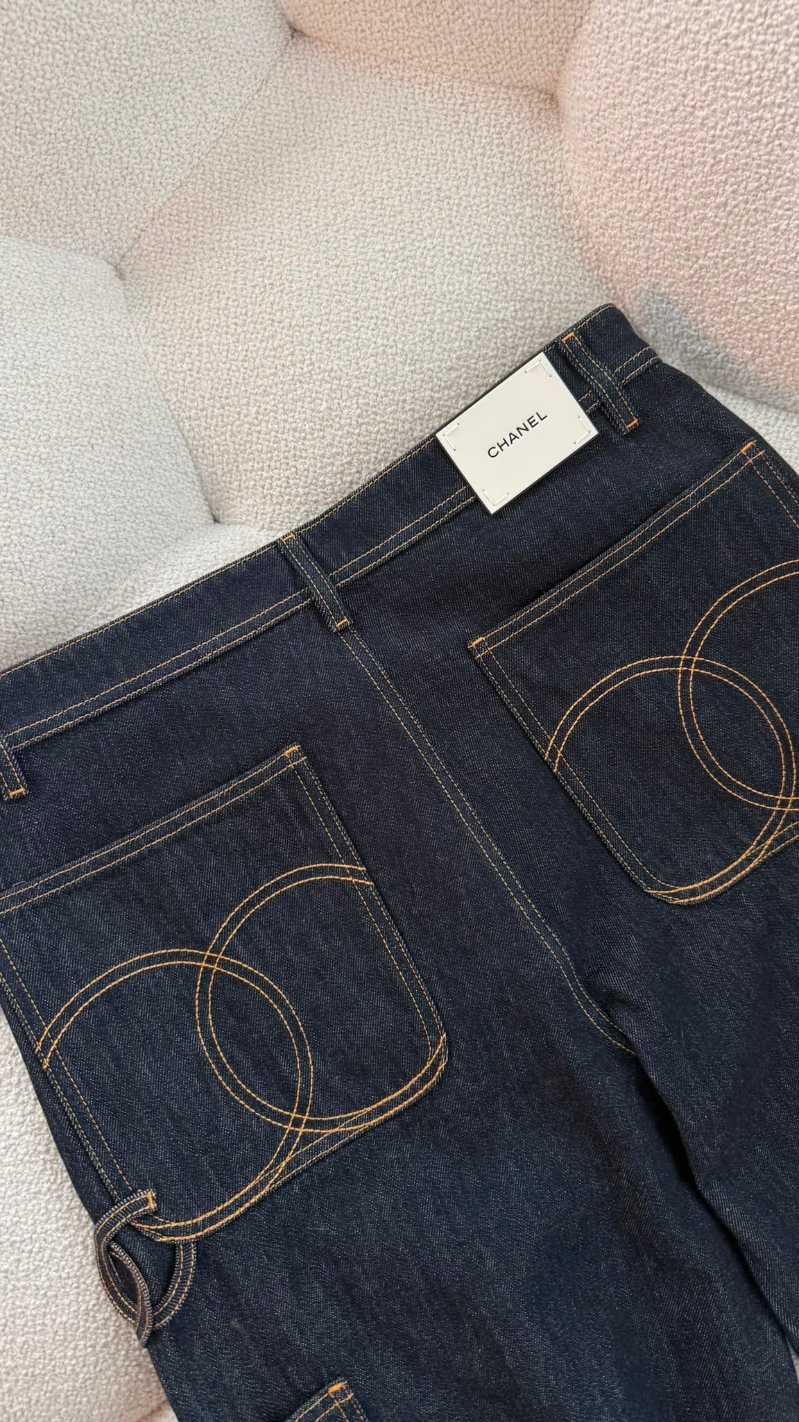 Chanel Pre-Collection Autumn Winter 2026 Jeans Washed Denim Dark Blue